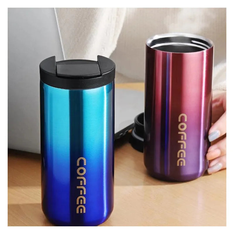THERMAL TRAVEL COFFEE CUP THERMAL STAINLESS STEEL,SPILL PROOF
